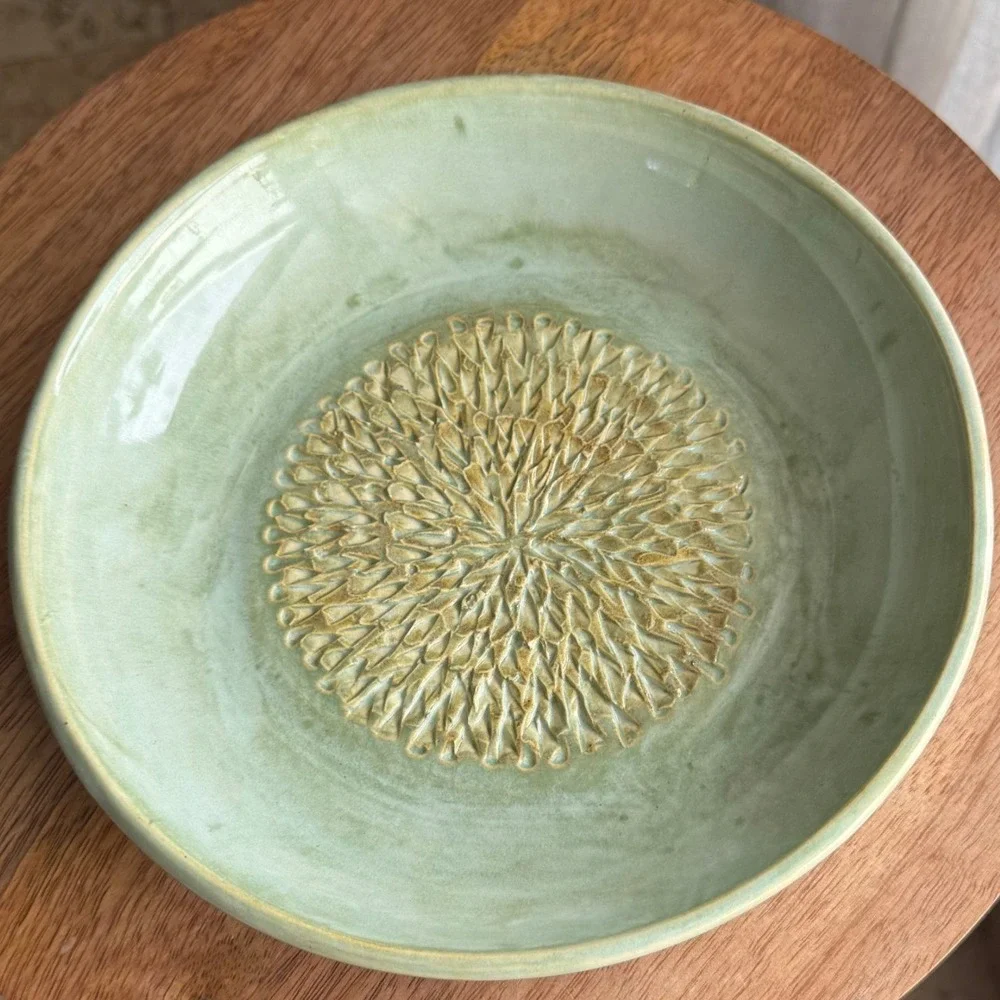 Handmade Ceramic Garlic Grater Bowl 8